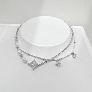 Bracelet assorti double couche en argent sterling 925 plaqué or, style western, délicat, pour femme. - Product Image 4