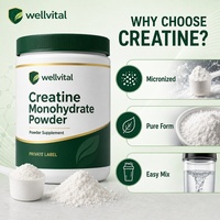 Créatine monohydrate micronisée en vrac de qualité alimentaire pour des performances à haute intensité
