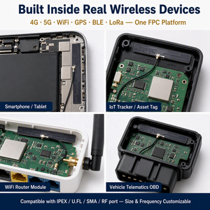 <span class=keywords><strong>Antena</strong></span> <span class=keywords><strong>WiFi</strong></span> Multibanda Direccional de 2.4-5GHz con Conector MHF, <span class=keywords><strong>Antena</strong></span> FPC de PCB Flexible para Comunicación - Product Image 3