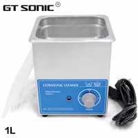 GTSONIC VGT-1613T 1.3L Nettoyeur à ultrasons industriel électrique haute pression 40KHz en acier inoxydable SUS304 pour plastique, nouveaux accessoires de tatouage et pierres précieuses, certifié CE