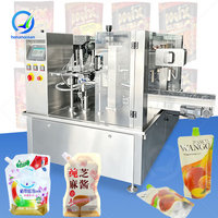 Machine de remplissage rotative automatique OCEAN pour sachets préformés à bec verseur, pour pâtes et yaourts (Doypack)