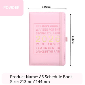 2026 A5 Bulk Elastic Closure English Planner Schedule <b>Book</b> Export Quality Corporate Gift Journal Promotional Notebook - Product Image 6