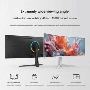 Monitor da Gaming Curvo OEM ODM 49 Pollici 3840*1080 4K 165Hz Super Wide LED <span class=keywords><strong>32</strong></span>:9 Senza Cornice con Altoparlanti per Casa, Ufficio e Business - Product Image 2