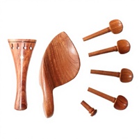High Grade Violin Parts Rosewood Accessories Set with Peg Tailpiece and Chin Rest Wahyo A-1 Effects