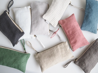 Personnalisé votre propre marque logo coton cosmétique maquillage sac de rangement toile grande fermeture éclair trousse sac
