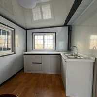 Maison conteneur en acier préfabriquée de luxe moderne, extensible et pliable, de 20, 30 ou 40 pieds, avec salle de bain et cuisine, pour villa