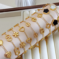 Factory Wholesale Hypoallergenic 316l Stainless Steel Gold Plated Bracelet Women Jewelry