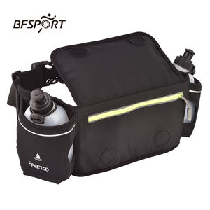 नए फैशन नियोप्रोन इलास्टिक वाटर रेपेलेंट टचस्क्रीन विंडो आउटडोर खेल दो बोतलों कमर पैक चलाने वाले बेल्ट बैग - Product Image 4