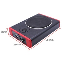 Subwoofer Plano Universal de 8 Pulgadas, 600W, DC 12V, 4 Ohms, MDF, Audio para Auto, Bajo el Asiento, Mini Activo con Tweeter H-801 20-25kHz
