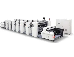 Mesin cetak Flexo Roll to Roll Printer Flexographic plastik disediakan otomatis cetak Flexo YT-51500D Unit tipe 6 warna