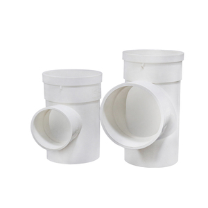 Weißes Kunststoff-PVC-T-Stück In Rohr eingesetzt Wasser rohr verschraubung reduzieren - Product Image 4