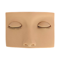 Outil Femme Pvc Peau Débutant Poupée Plat Visage Oeil Paupière Formation Modèle Pratique Cils Silicone Tête Extension Mannequin Lash