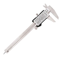 Electronic Digital Vernier Caliper 150mm Stainless Steel Ruler Gauge Micrometer 6 Inch LCD Measuring Ruler Tool With Plastic Box