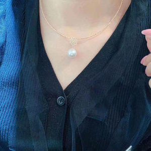 Colgantes de Plata S925 para DIY con Perlas, Accesorios para Mujer, Cuentas de 8-12mm, Colgante para Collar 30162, Base Vacía para Colgantes de Copo de Nieve - Product Image 2