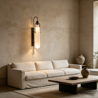 Applique Murale LED Métal Moderne Nordique pour Salon, Chambre, Chevet, Décoration Intérieure, Cuisine, Bar, Couloir, Lampe Murale en Verre