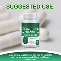 Vitahealthy OEM/ODM Capsules végétaliennes de spiruline et de chlorelle Ingrédients entièrement naturels à base de plantes pour adultes Santé immunitaire Détoxification corporelle