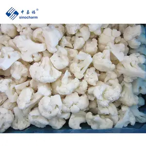 Sinocharm IQF Cauliflower HACCP Factory Price 10kg Bulk Frozen 3-5cm Vegetables Cauliflower