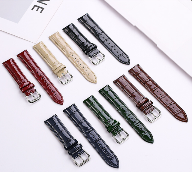 High-quality 1st-layer Genuine Leather Watch Band Custom Soft Comfortable Crocodile Alligator Grain Strap for VC
