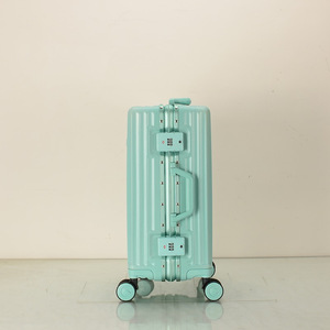 Aluminum Frame Trolley Case 20 Inch 24 Inch Lightweight Carry On <b>Suitcase</b> For Business Travel Unisex Luggage With Spinner <b>Wheels</b> - Product Image 3