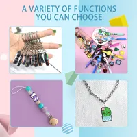 Perles de la Saint-Valentin pour stylo breloques en PVC bracelets de perles fantaisie accessoires d'amour perles focales pour la fabrication de stylos colliers artisanat