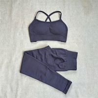 Ensemble de sport respirant et compressif, séchage rapide, multicolore, sans coutures, idéal pour le cyclisme, la course, le Pilates et le yoga – Vente Flash