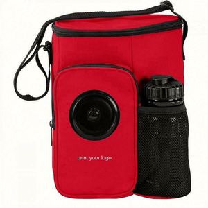 Bolsa Térmica Pequeña Personalizada con Logotipo y Altavoz Bluetooth Integrado, Bolsa Refrigerante con Altavoces para Fiestas/Festivales/Barco/Pareo - Product Image 1