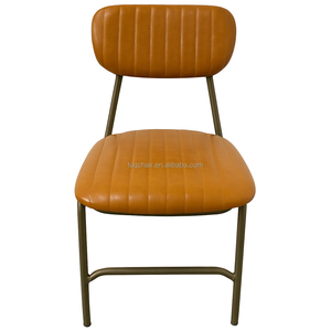 Sillas de Comedor Minimalistas Tapizadas, Asiento Acolchado Acanalado, Patas Metálicas Delgadas, Silla de Salón para el Hogar - Product Image 2