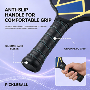 Raquette de pickleball professionnelle en fibre de carbone T700, noyau puissant de 13 mm, légère, logo personnalisé OEM - Product Image 6
