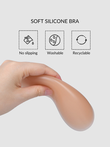 Reggiseno Adesivo Invisibile Senza Spalline e Senza Schienale in Silicone per Abiti da Sposa, Forte Adesione, Impermeabile, Copricapezzoli per Donna - Product Image 3