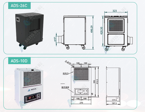 10L/D xách tay nhỏ gọn máy hút ẩm cho năng lượng được lưu trữ ngành công nghiệp pin lithium thu nhỏ thông minh Máy hút ẩm - Product Image 3