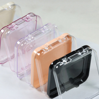 Presse en plastique sur la boîte de rangement des ongles affichage conteneur de stockage ongles étuis d'emballage pour Salon maison bricolage ongles fournitures