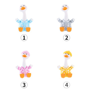 Resin Duck Figurine Cartoon Animal Craft Home Desktop Decoration <b>Miniature</b> Artistic Decor For Room Or Car - Product Image 5