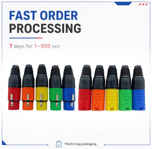 Offre Spéciale – Connecteur Audio XLR 3 Broches (Mâle/Femelle) Multicolore en Plastique, Modèle Ecodi D1039, pour Microphone et Haut-Parleur - Product Image 4
