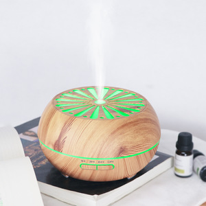 Wood Grain Aromatherapy <b>Humidifier</b> 400ml 167x95mm With Led Light For Home Office Use - Product Image 3