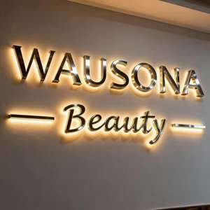 Letrero Luminoso LED para Tienda, Letrero de Metal Personalizado con Letras Acrílicas 3D, Letrero con Retroiluminación LED para Negocios, Logotipo Comercial - Product Image 6