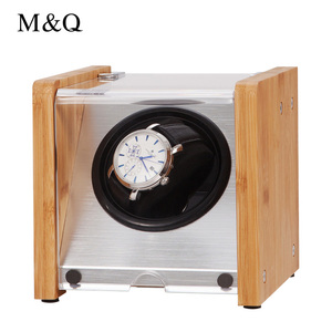 卸売カスタム安全木製自動時計ワインダーボックス12 4スロットアクリルガラスサイレントモーター機械式時計回転ボックス - Product Image 6