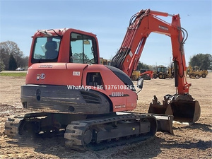 Excavatrice sur chenilles KUBOTA KX080-30 d'occasion de haute qualité, fabriquée au Japon, avec poussoir de courroie KUBOTA - Product Image 4