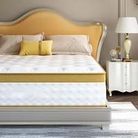 12 pulgadas de gel de látex de espuma de memoria de importación de primera calidad al por mayor colchones de cama modernos muebles para el hogar en una caja de colchón de muelles de tamaño king