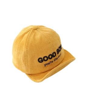Custom Logo Embroidery Foldable Soft Brim Cotton Corduroy Letter Common <b>Toddler</b> Baby Infant Dad Unstructured <b>Baseball</b> <b>Cap</b> - Product Image 1