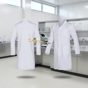 Bata de Laboratorio Médica Profesional Blanca para Doctores, Enfermeras, Científicos e Instrumentos Quirúrgicos para el Cuidado de la Salud - Product Image 5