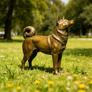 Escultura <span class=keywords><strong>de</strong></span> Perro <span class=keywords><strong>de</strong></span> Tamaño Real Personalizada, Abstracta, para Exteriores, <span class=keywords><strong>de</strong></span> Metal, Bronce, Latón, Gran Dano, <span class=keywords><strong>Labrador</strong></span>, Akita, Arte Escultórico - Product Image 1