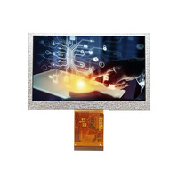 Kustom 4.3 inci 480x272 Pixel Sunlight terbaca TFT LCD Panel sentuh RGB Mipi LVDS antarmuka suhu lebar mendukung tipe Cog