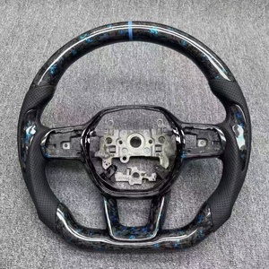 Volante de Fibra de Carbono Forjado Personalizado en Oferta para <span class=keywords><strong>Honda</strong></span> <span class=keywords><strong>Civic</strong></span> 11ª Generación, Volante con Agarre de Gamuza Personalizable - Product Image 6