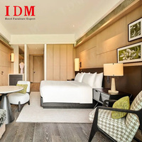 IDM Massivholz Luxus Hotelzimmer-Möbelset - Moderne Kommerzielle Nutzung Umweltfreundlich Anpassbare Größen & Farben