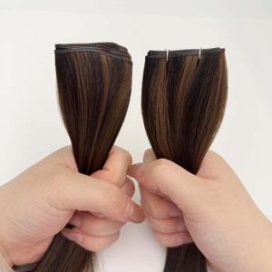 Extensiones de Cabello Ondulado Genius Weft Brasileño y Ruso de Venta Caliente para Extensiones de Cabello Natural - Product Image 6