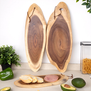 Tagliere in <span class=keywords><strong>Legno</strong></span> Naturale Biologico <span class=keywords><strong>Grezzo</strong></span>, Utensile da Cucina Multifunzionale Personalizzabile, Spessore 2,0 cm - Product Image 4