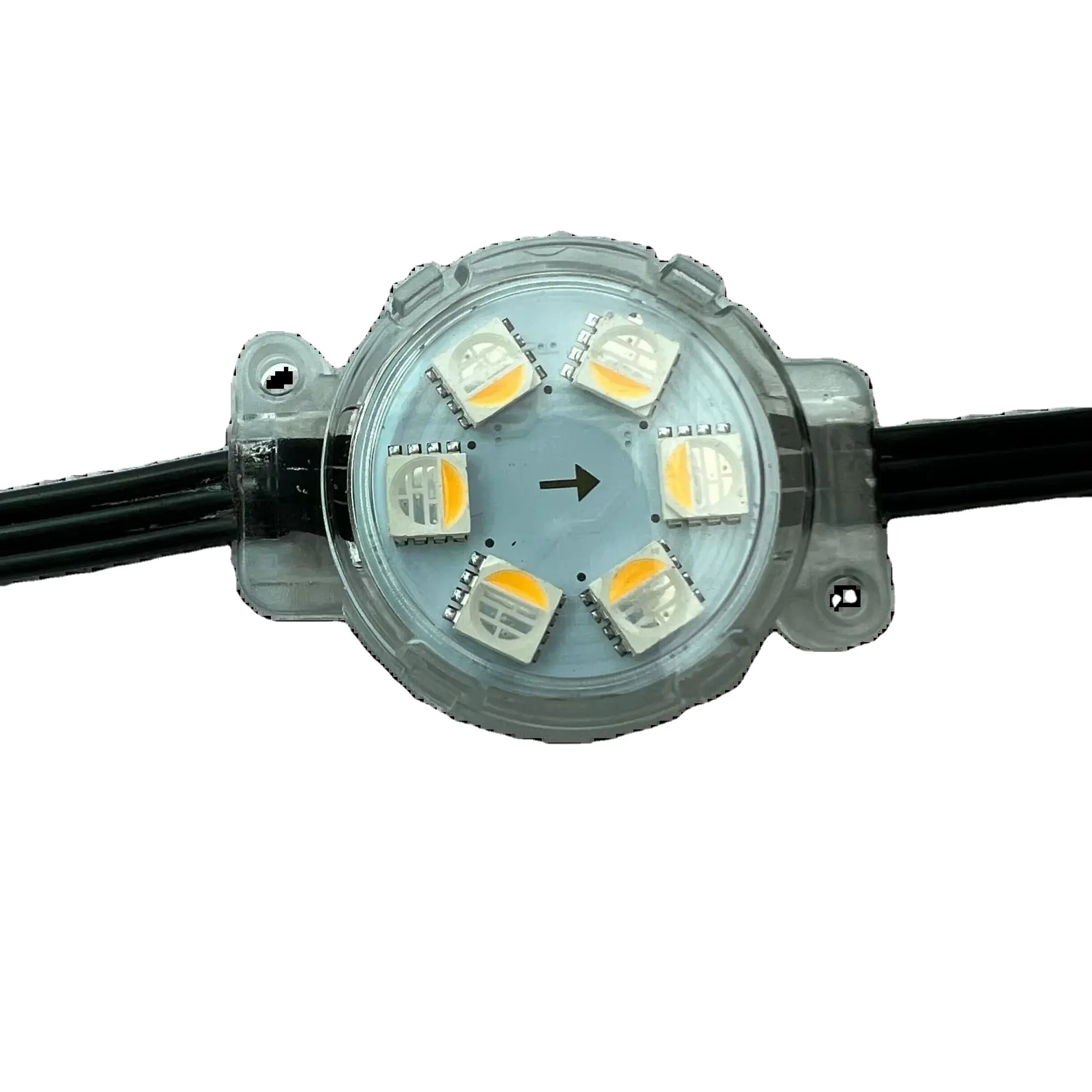 40mm rgbic ucs2904 TM1814 RGBW LED piksel modülü ip68 açık su geçirmez piksel noel dekorasyon için Led noktası ışık kaynağı