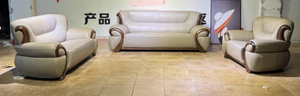 Canapé d'angle moderne de style européen en cuir véritable Beno haut de gamme pour villa, ensemble de salon de luxe en bois massif - Product Image 3