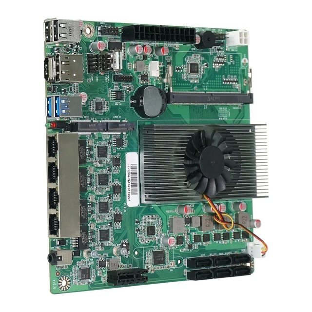 2024 New In-tel N100 NAS Motherboard 6-Bay 6*SATA3.0 4*2.5G I226 1*PCIE X1 1*DDR5 4800MHz Soft Routing Firewall ITX Mainboard