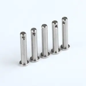 ISO 2341 Clevis Pin With Head Stainless Steel 304 Passivated, Carbon Steel Q235 Plain Finish Diameter 3mm-30mm